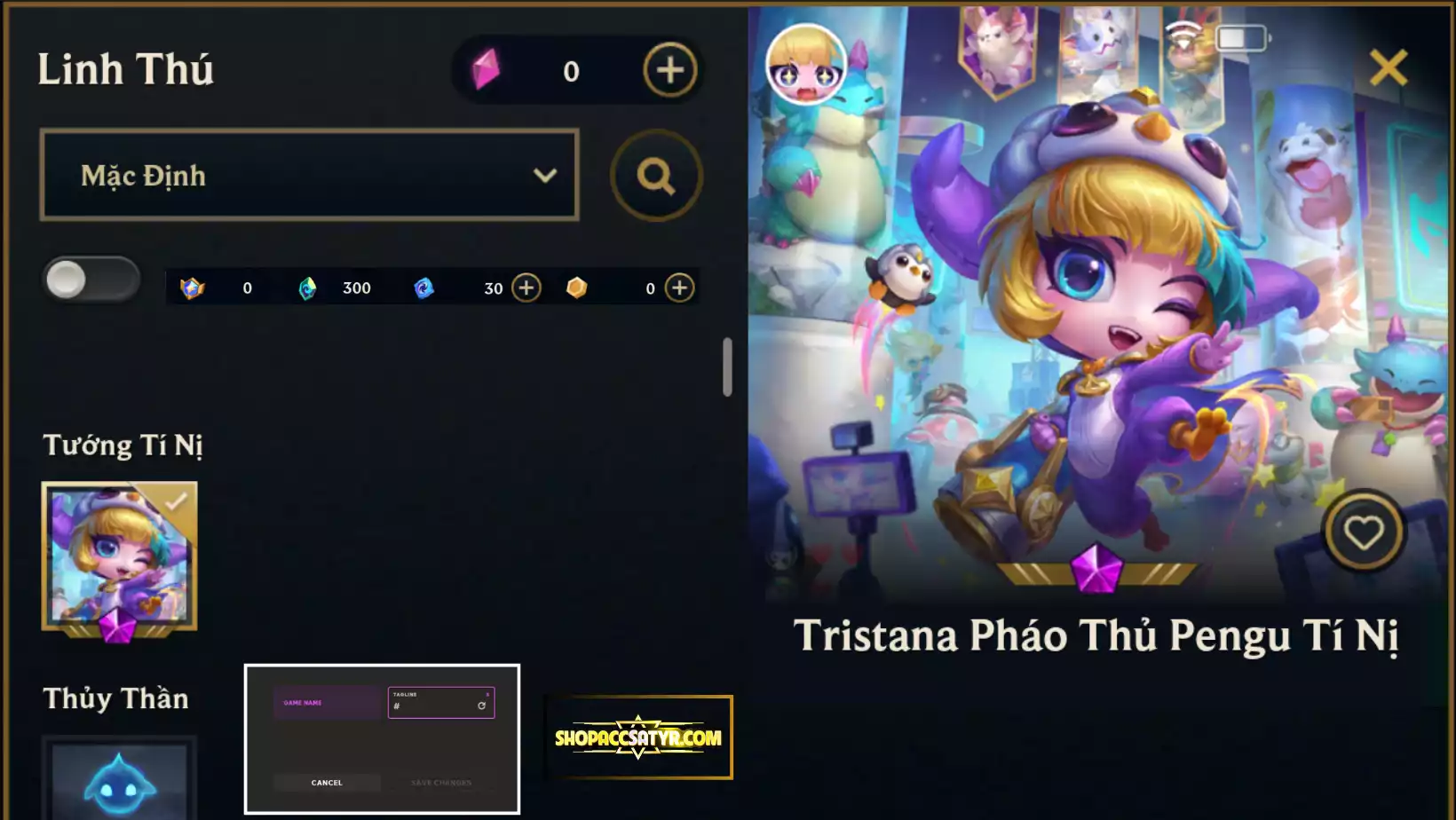 TRISTANA PHÁO THỦ  PENGU TÍ NỊ